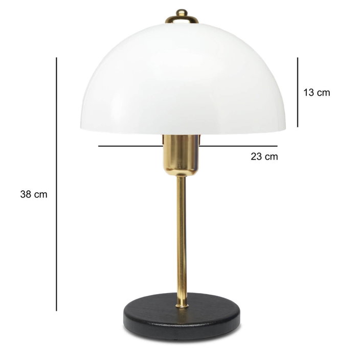 Opviq Lámpara de Mesa AYD-3697 Blanca